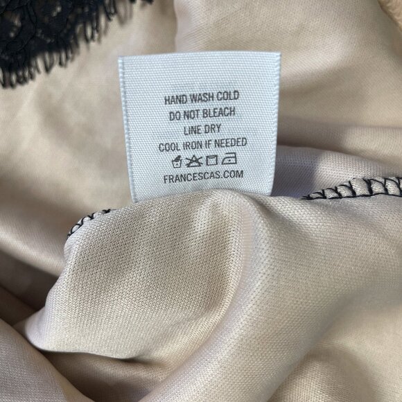 Francesca's Black Lace Mini Dress Size XS Long Sleeve Nude Lined Cocktail Party - Picture 12 of 16